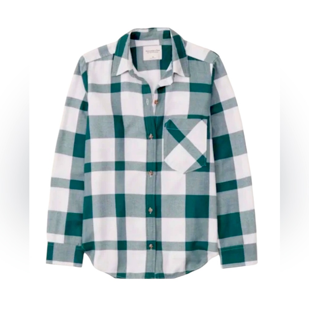ABERCROMBIE AND FITCH‎ Soft A&F Collection Flannel Shirt, Size XXSMALL